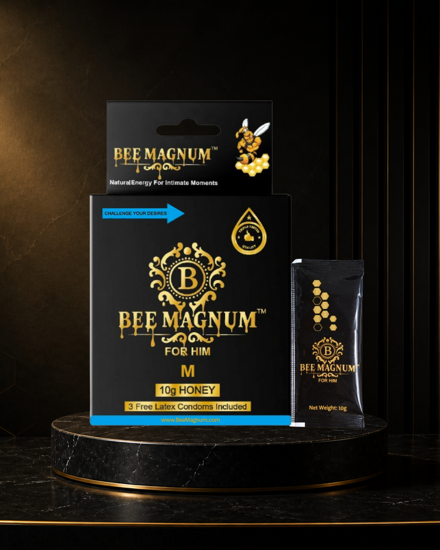 Bee Magnum M Honey - Balanced Energy. Natural Confidence.