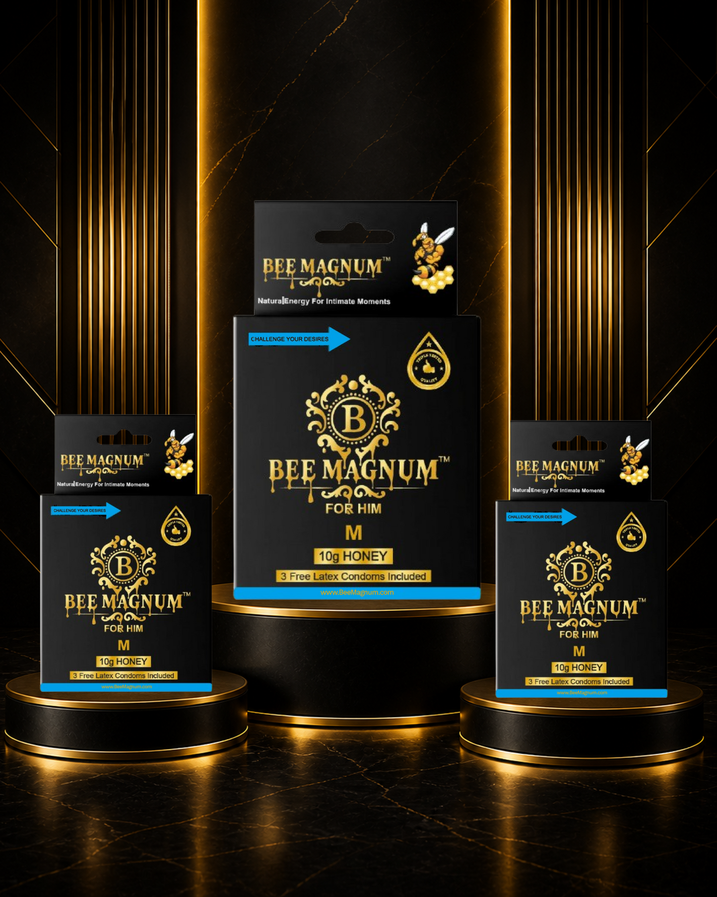 Bee Magnum M Honey - Balanced Energy. Natural Confidence.
