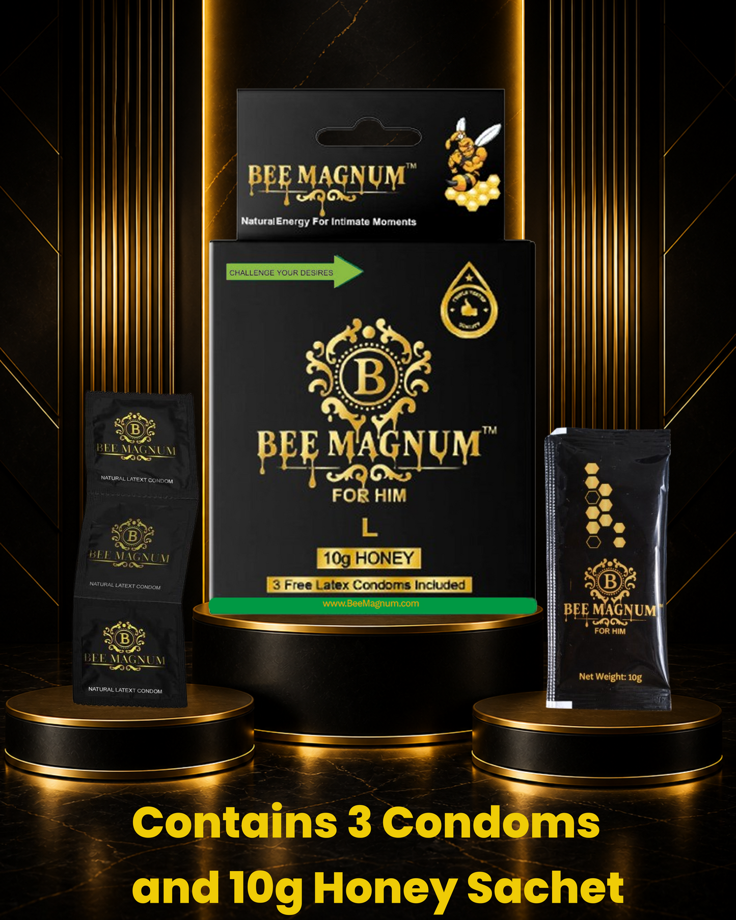 Bee Magnum L Honey - Crafted for a Better Experience