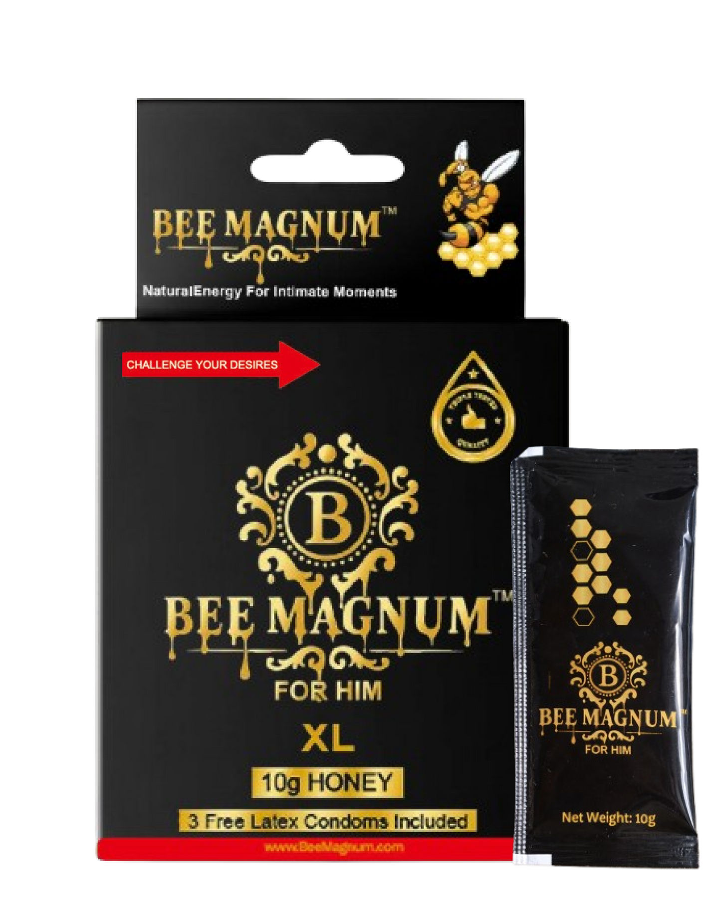 Bee Magnum XL Honey - Power. Performance. Control. 💪🍯