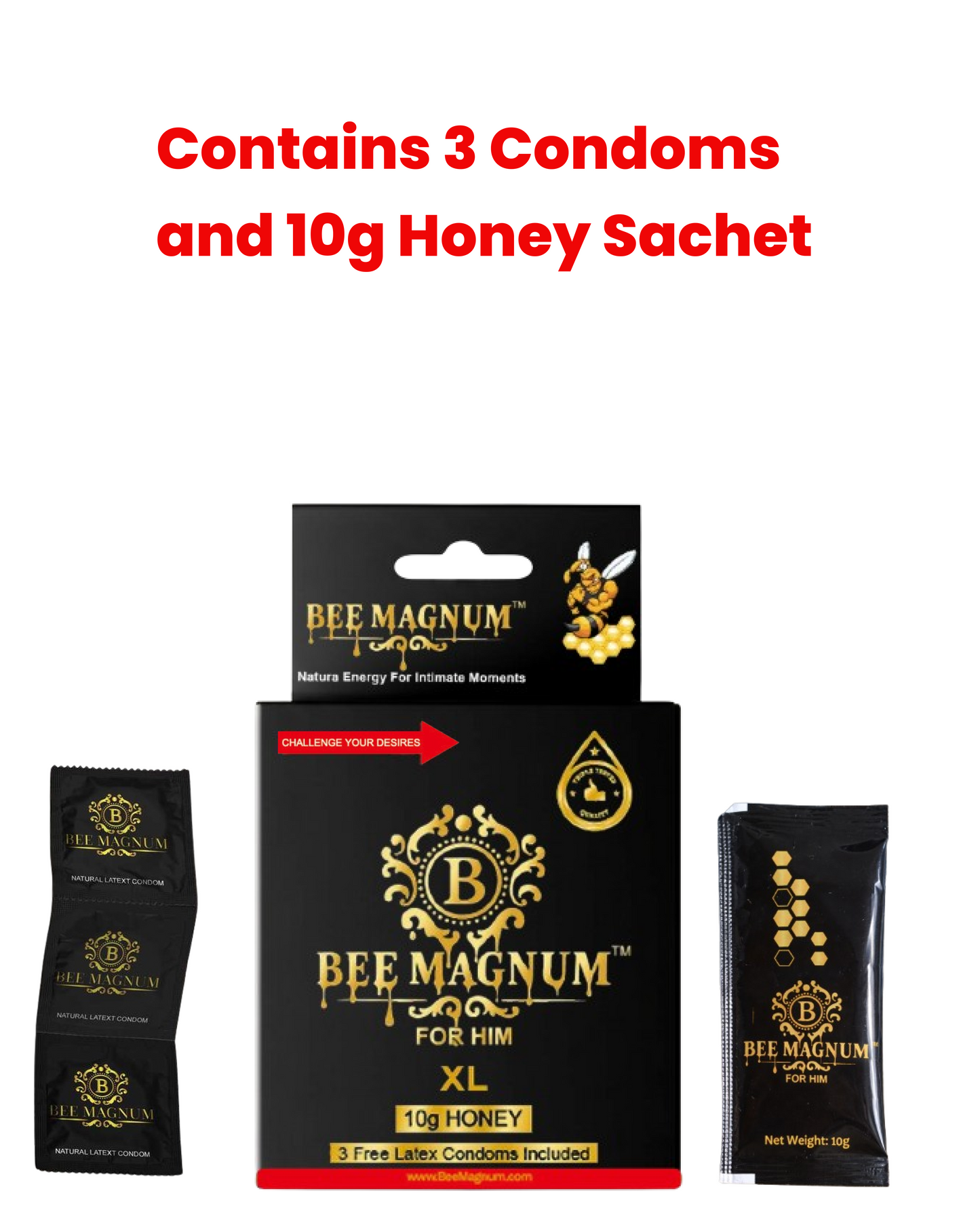 Bee Magnum XL Honey - Power. Performance. Control. 💪🍯